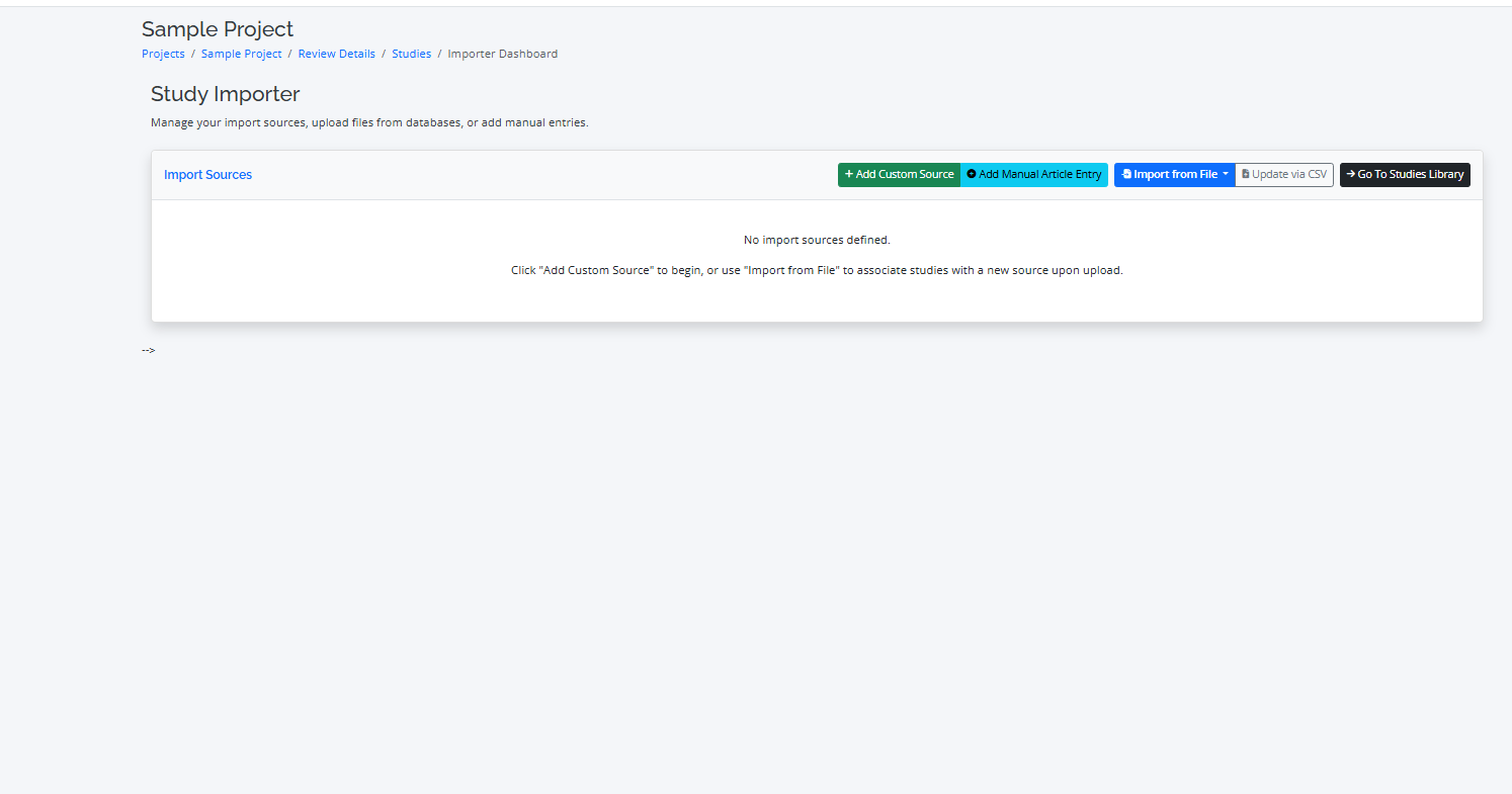 Guide: Importing Studies & Managing Duplicates